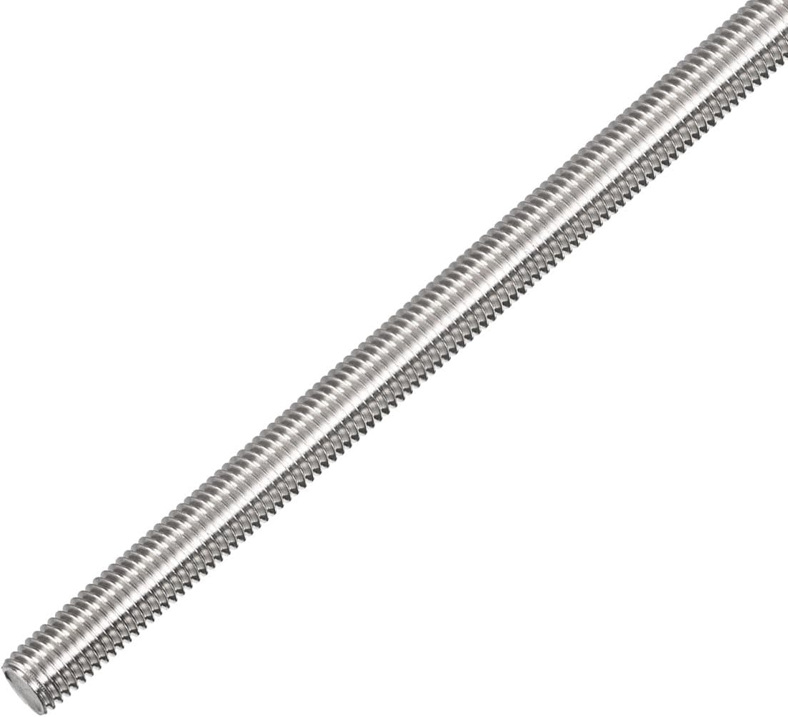 1/2"-20 Fully All Threaded Rod & Studs, 12" Length, 304 Stainless Steel Right Hand Fine Thread Screw for Furniture Anchor Bolts, Clamps, Hangers and U-Bolts