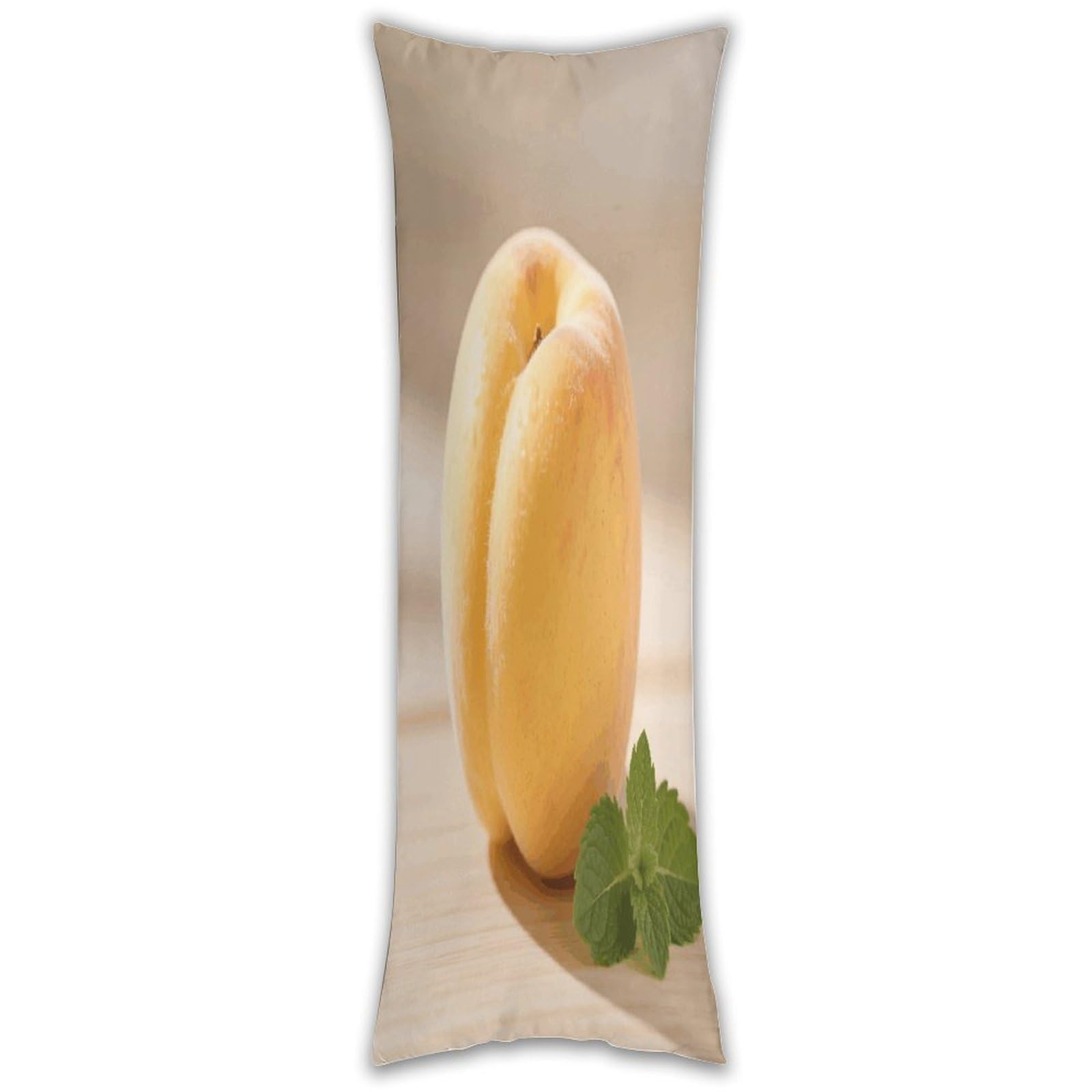 Yellow Peach Pillow Cases Breathable Vertical Long Pillowcase Body Pillowcase with Hidden Zipper Closure Soft and Cozy Pillow Cover 20x54 Inches for Bedroom Couch