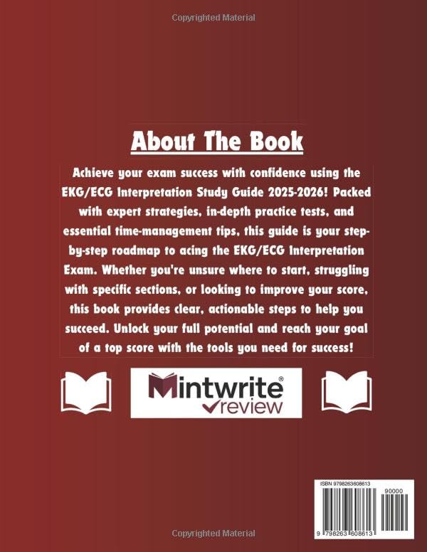 EKG/ECG Interpretation Study Guide 2025-2026: Detailed Content Review, Proven Strategies, And Full-Length Practice Tests - Image 2