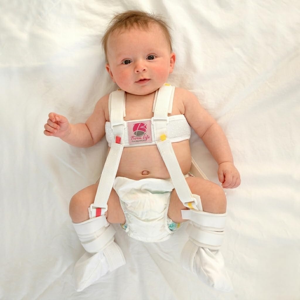 Pavlik Harness for Infants, Cotton, Lightweight DDH Hip Dysplasia Splint, Skin-Friendly Abduction Brace (Large)-image-39