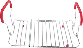 CIYODO 1 Peça Rack De Transferência De Frango Assado Grelhas Portáteis Suporte Ajustável Suporte Para Churrasco Rack De Frango Para Grelhados De Carne Grelha Rack Kabob Rack Suporte De