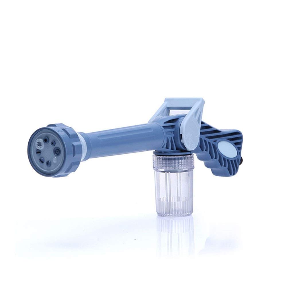 Buse de jardin pour pelouse et lavage de voiture avec pistolet à mousse multifonction 8 en 1