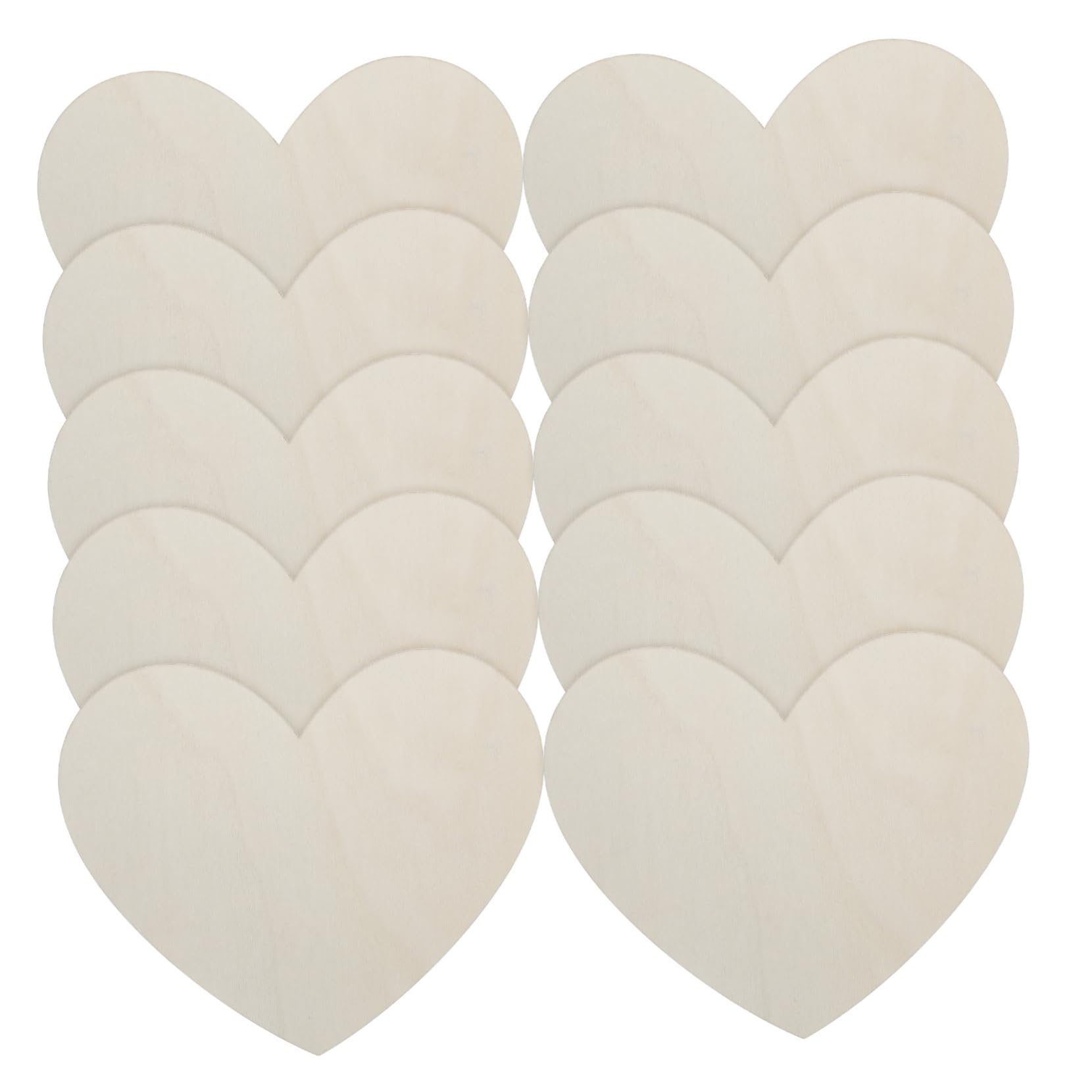 SHINEOFI Holzherzen Basteln 30 Stück Unvollendete Herzförmige Holzscheiben Für Hochzeit Valentinstag