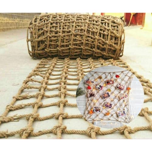 Filet décoratif en corde de jute 6 mm pour garde-corps design