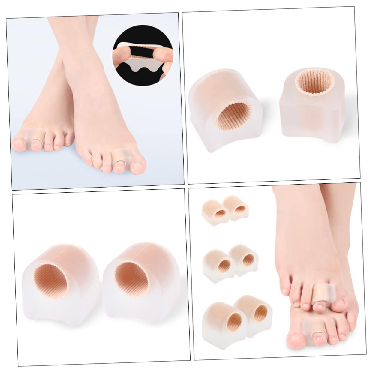 Didiseaon 30pcs Bunion Toe Separator Comfortable Reusable Gel Spacers for Foot Care Blister and Corn Relief Ergonomic Design Suitable for Toes