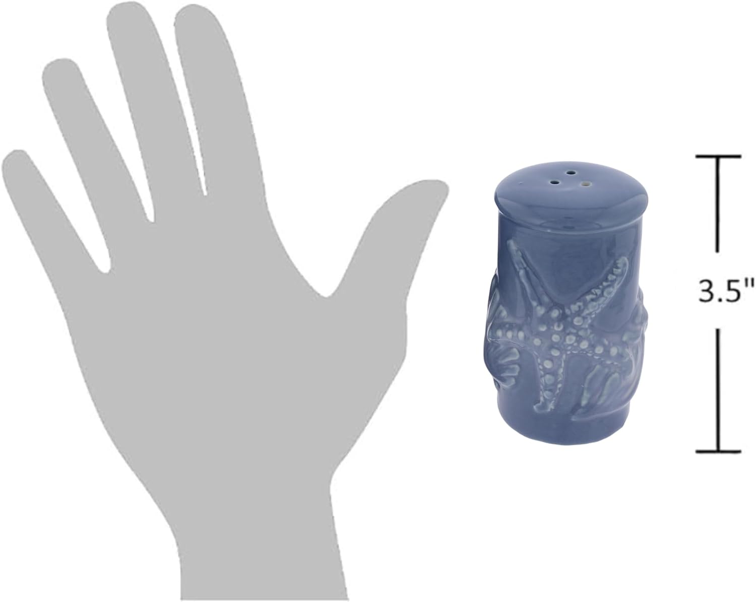 The Bridge Collection Blue Coastal Starfish Salt & Pepper Shaker Set