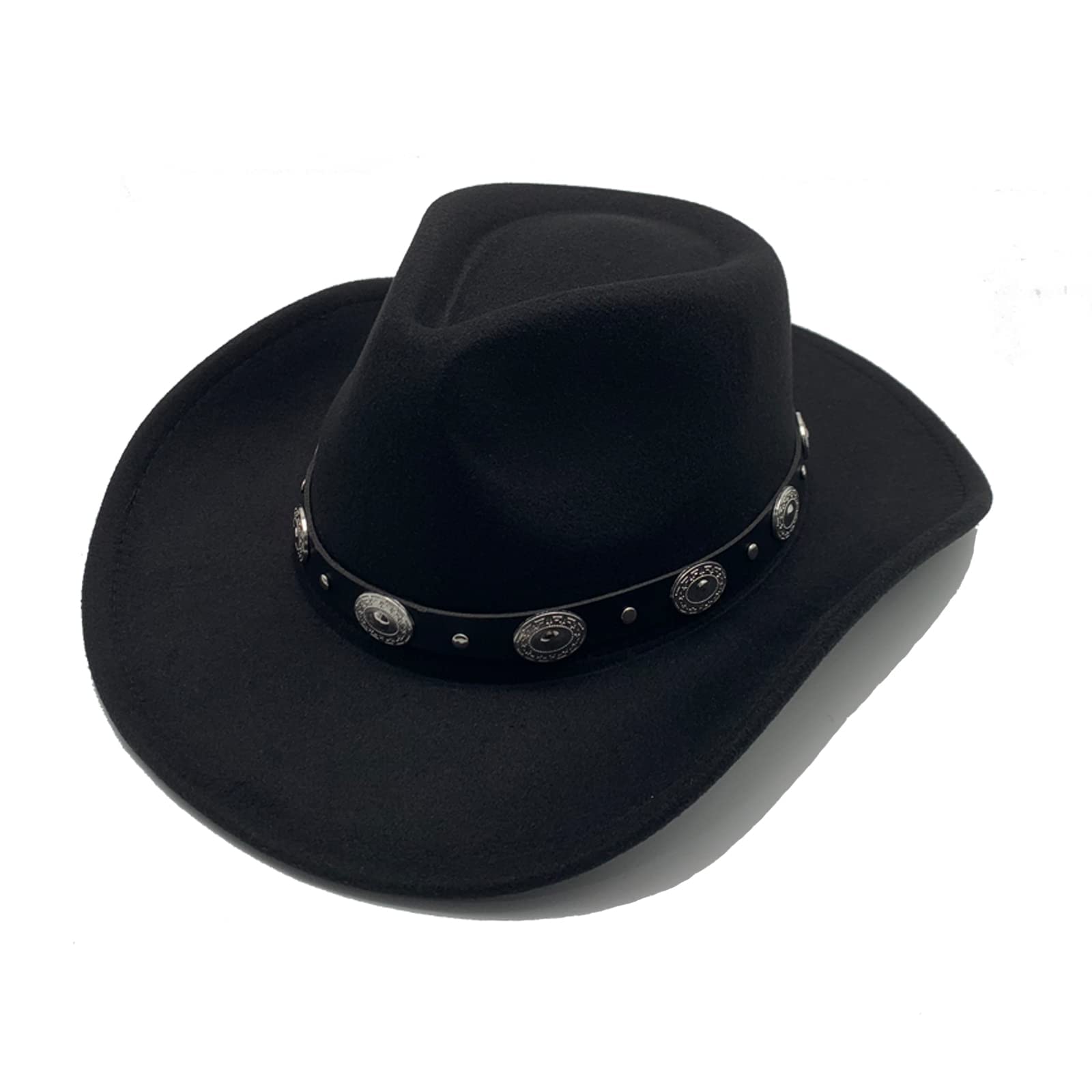 Willheoy Sombrero de Vaquero para Mujer Hombre Sombrero de Cowboy Unisex Adulto Carnaval Halloween y Cosplay