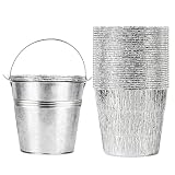 30-Pack Grease Liner and 1 Pack Sliver Bucket, Grill Drip Cups Compatible for Traeger Pro Series 575/780, 22/34 Series, Grill Accessories and Drip Tray Liner