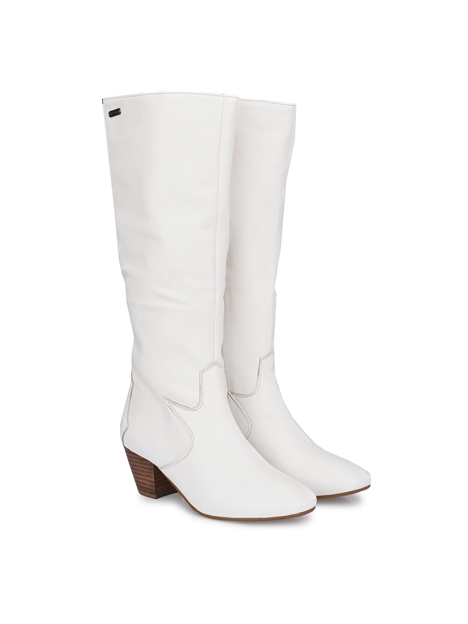 Delize White Womens Chelsea Knee Boots 62761-36 (B0BSVCYFKJ) Amazon Price History, Amazon Price Tracker