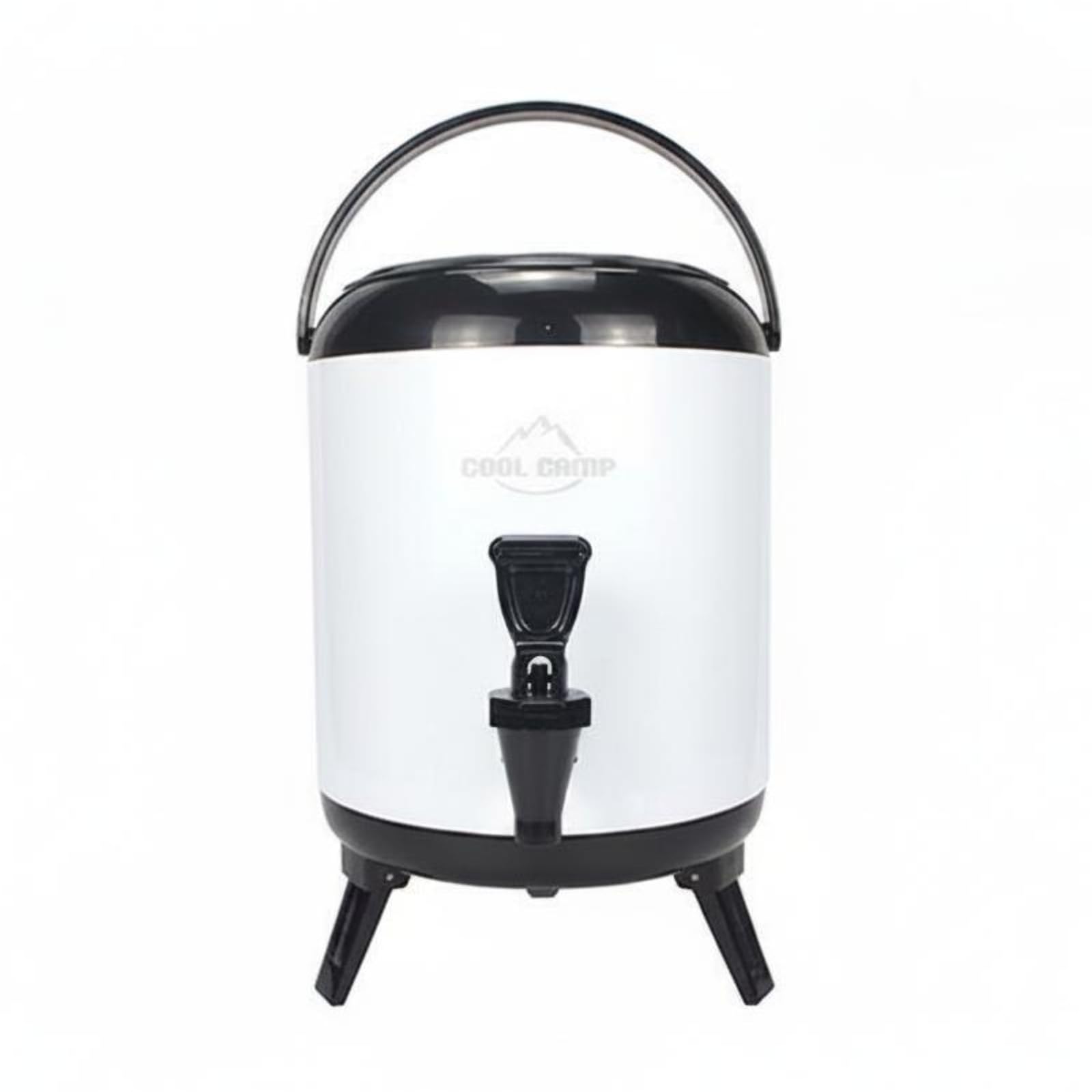 Bidón Aislado con Grifo Resistente Barril Térmico Portátil Tapa Ajustable Garrafa Térmica para Campistas, Exterior