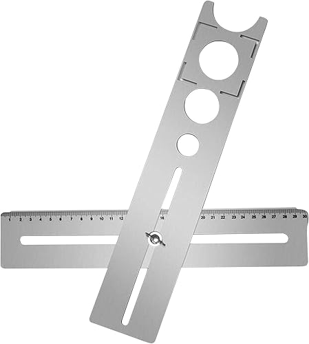 Localizador de agujeros para azulejos de cerámica, herramienta de perforación universal de mármol de acero inoxidable portátil para decoración de