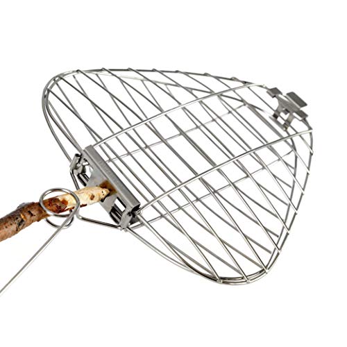 Light My Fire Camping Grill - Mini Campfire Grill GrandPa's FireGrill - Folding Grill Grate Stainless Steel - Campfire Grill Grate over Fire Pit - Campfire Cooking Grill - Bushcraft Grill Outdoor