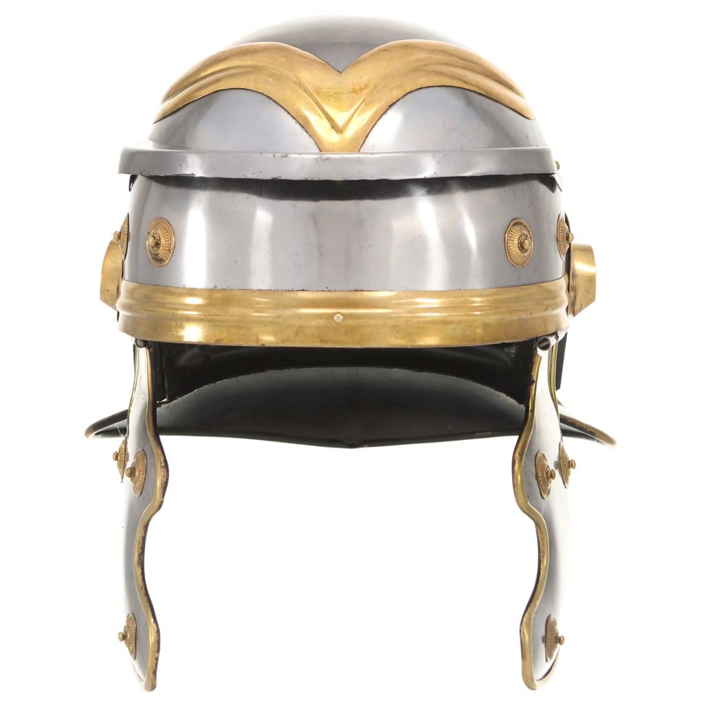 Generico Elmo da Soldato Antico Romano per Larp in Acciaio Argento,2.12kg,286210
