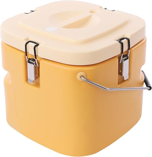 Recipiente aislado para sopa, calentador de alimentos, transportador de frío caliente, cubo de alimentos aislado comercial portátil de 5.28 galones,