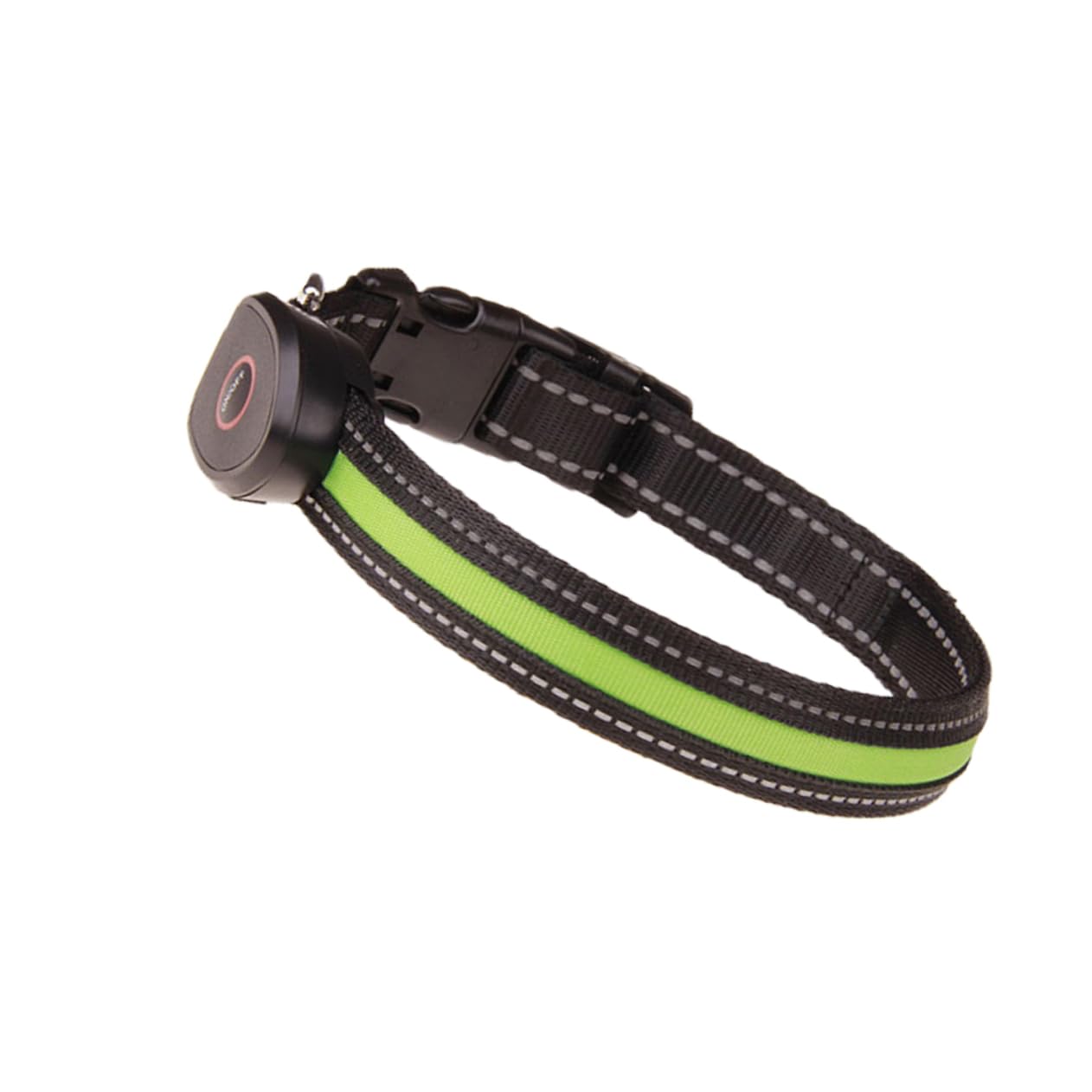Kisangel Collar para Perro con 3 Luces Led Recargables Seguridad para Caminar De Noche Tamaño Ajustable
