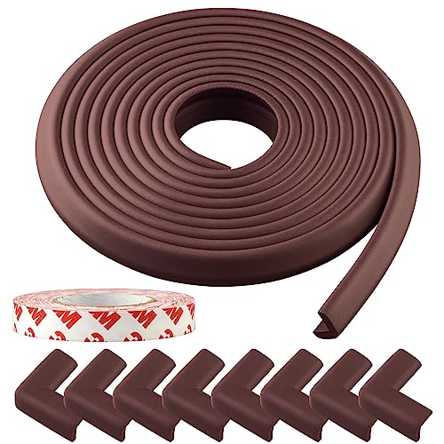 コモライフ やわらか コーナークッション (5m) コーナーガード (8個入) 角 保護 赤ちゃん 衝撃吸収 両面テープ付のサムネイル