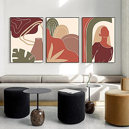 Peinture Toile Abstrait Femmes pour Habiller Grand Mur Salon Moderne