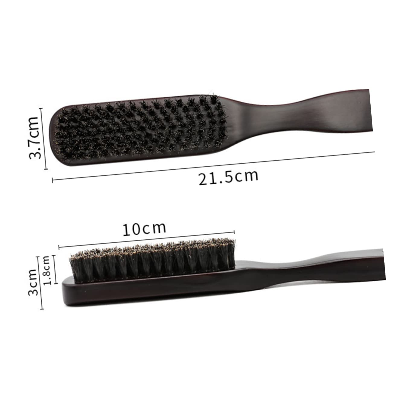 Healeved Beard Grooming Kit Men's Beard Comb Beard Cleaning Bristle Tool Barber Neck Duster Brush Mustache Combs Wooden Handle Compact Portable Kit