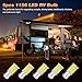 VIIVUU 1156 Led Bulb 12 Volt, 1141 Led Bulb RV for RV Lights Interior, 6000k Daylight White Super Bright Replacement for Boat, Camper, Car,Travel Trailer, BA-15S Single Contact Base, 5Pcs