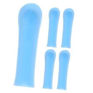 5Pcs Ear Spoon Replacement Tips Blue Silicone Ear Cleaner Tips for Adults Compatible with Visual Ear Picks Ear