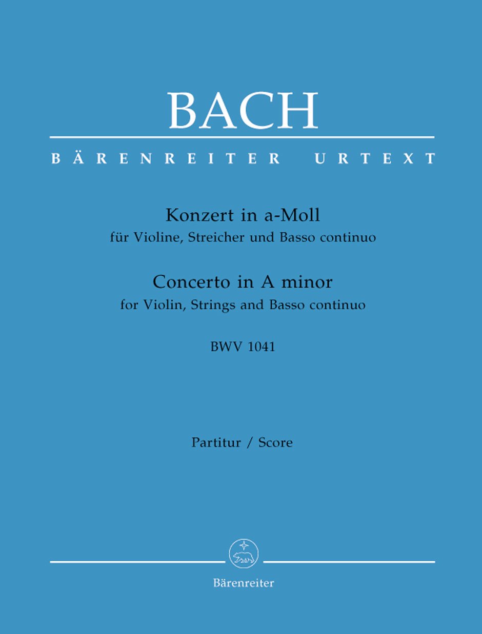 Concerto for Violin in A minor BWV 1041 (Full Score)      Sheet music – July 26, 1990