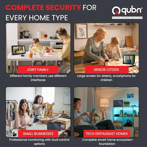 Image of Quba Qdoor+ (Qeye WiFi Video Door Bell + QVIEW Portable Screen Combo) | 2MP 1080P HD Camera with 7 Inch Display, WiFi Control | Two Way Audio | Motion Sensor | Portable Screen | x2 Year Warranty