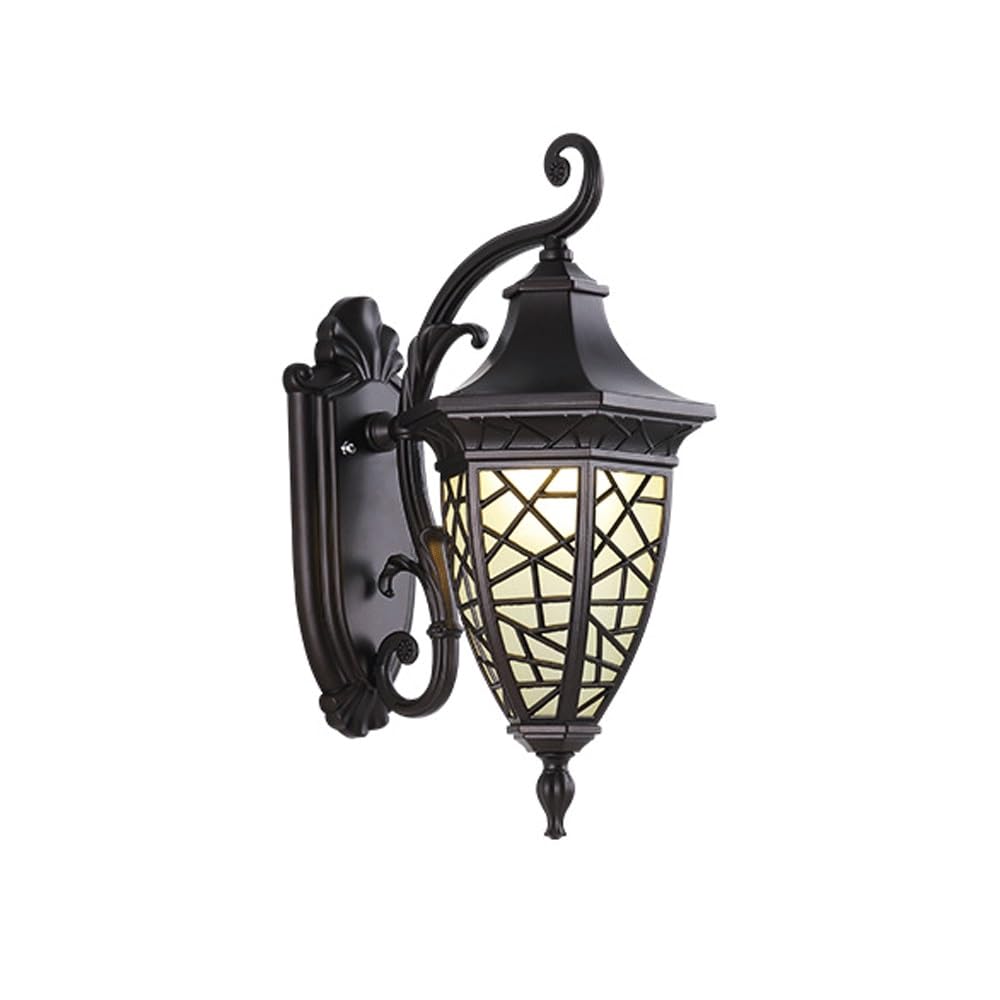 Applique murale solaire traditionnelle avec télécommande éclairage patio