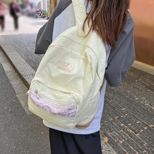 Teclado Kawaii Backpack Casual Bookbags Cute Lightweight Laptop Bag Travel Daypacks (White)3