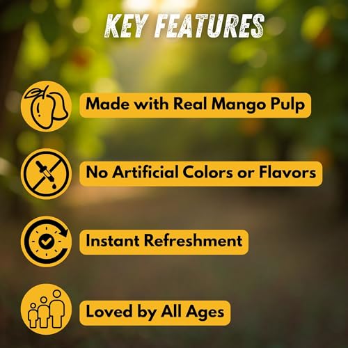 Image of Nutrinat Alphonso Mango Squash, 500ml, (Pack of 1), Fruit Juice Concentrate