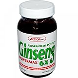 Action Labs Ginseng PowerMax 6x, 50-Count