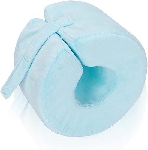 SWISSELITE Almohada de apoyo para el pie, cojín protector de tobillo, con cremallera antiescaras y funda extraíble, almohada de elevación de pies,