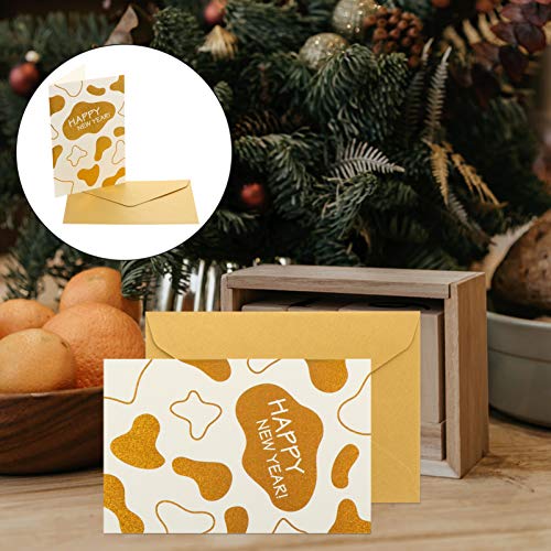 KESYOO 10Pcs 2021 Cartões de Ano Com Envelopes Convites de Feliz Ano Cartões de Mensagem de Presente