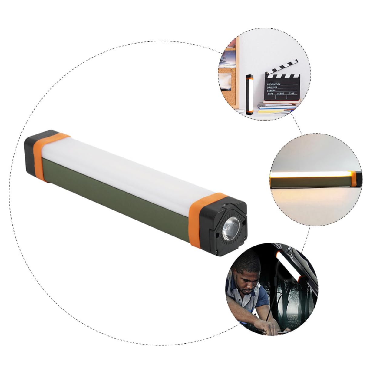 Lampe à LED de Camping USB Rechargeable 3600 Mah, Légère et Compacte, pour Tente, Camping et Éclairage Extérieur,
