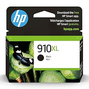 HP Cartucho de tinta negro de alto rendimiento 910XL para impresoras HP | Funciona con la serie de impresoras: OfficeJet 8010, 8020; OfficeJet Pro 8020, 8030 | Elegible para tinta instantánea |