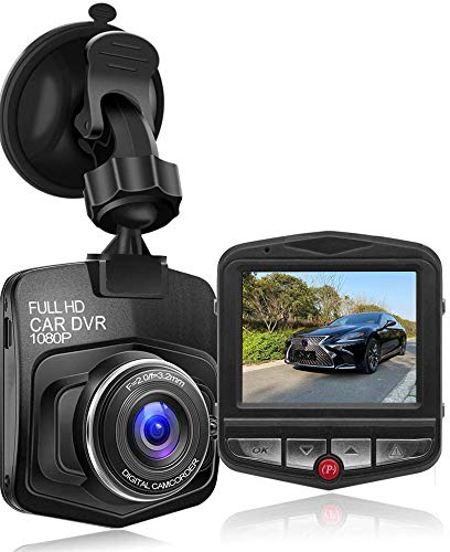 FKH Dash Cam 1080P Dashcam mejorada para cámara de salpicadero de coche con visión súper nocturna, grabación en bucle, monitor de estacionamiento y detección de movimiento (versión más reciente 2021) Cover