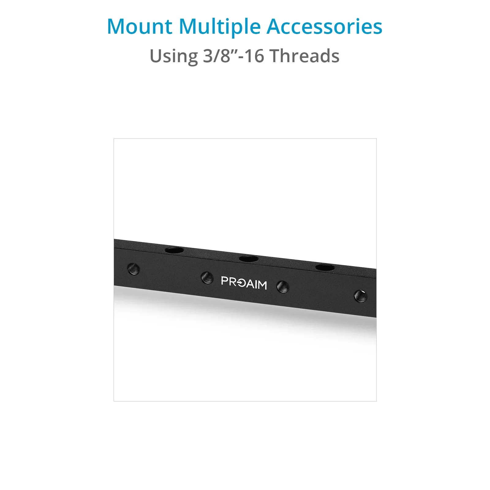 Barre transversale PROAIM pour chariots Bowado Pro, Victor et Atlas | Ajoute plusieurs points de fixation aux chariots compatibles tout en gardant les accessoires organisés et accessibles.
