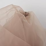 Power Corset Mesh Fabric, Non Stretch Mesh Net for Transparent Corset Base, Couture Dress, Wedding, Prom Gown,Pre-Cut 5 Yards Long 60' Wide (New Nude, 5 Yard pre Cut)