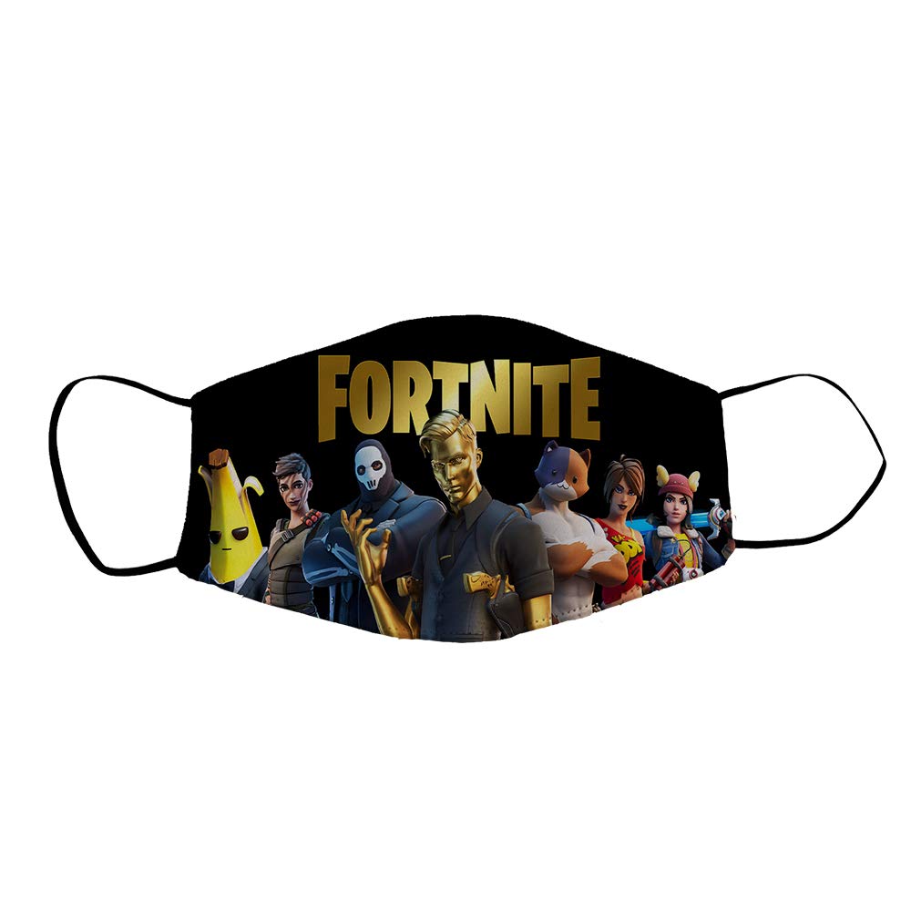 Customized Adjustable Mask with Filter Pocket - Fortnite Design