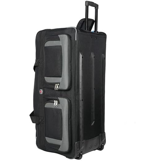 Best airline travel duffel bag with wheels 36-inch AMARO 36-Inch Rolling Duffle Bag