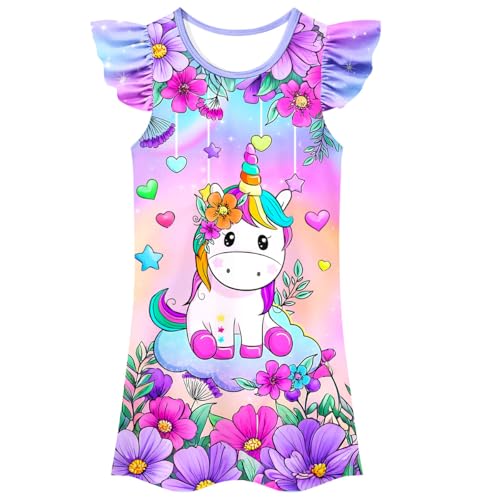 Kids Girls Princess Dress Gown 2pcs Toddlers Casual Wear Cute Dresses 3-8 Years4