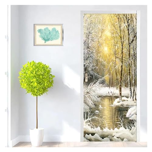 Papier peint 3D de porte coucher de soleil pour une chambre évasion - 3