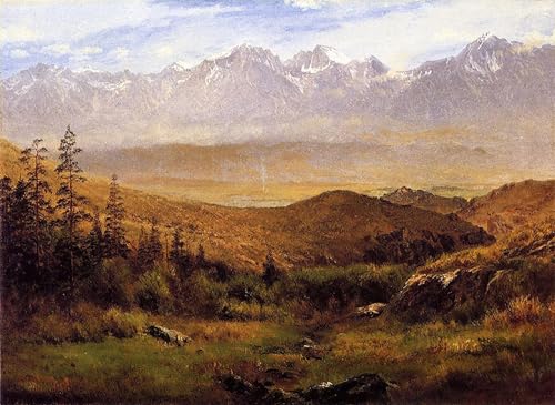 Impression Tableaux Graffiti pour Salon Moderne au Pied des Montagnes Poster 60x90