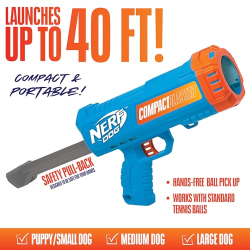 NERF Dog Blaster 12 in with Tennis Balls - Image 3
