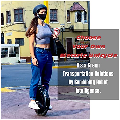 Image of INMOTION V5F Electric Unicycle for Adults - 14 inch Self-Balancing One Wheel EUC with Handlebar, 15.6 MPH Speed, Compact & Slim Design, Beginner-Friendly Electric Monowheel