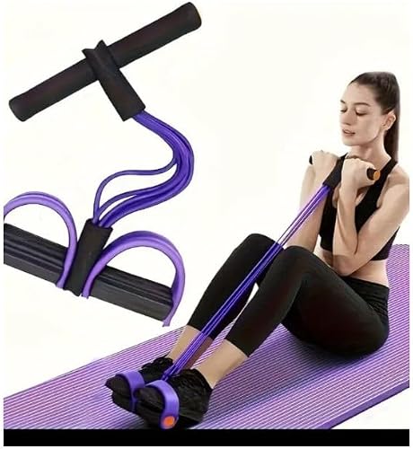 Fitness Exercise Ab Roller Wheel, Pink and Gray, Double Wheel Design with Foam Handles, Home Workout Equipment