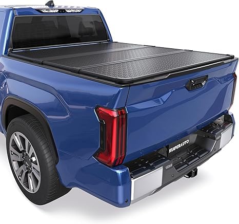 Tri Hard Tonneau Cover Compatible for 2007-2013 Toyota Tundra Truck Bed Styleside Solid 6.5 FT Bed On Top Aluminum Standard Short Bed