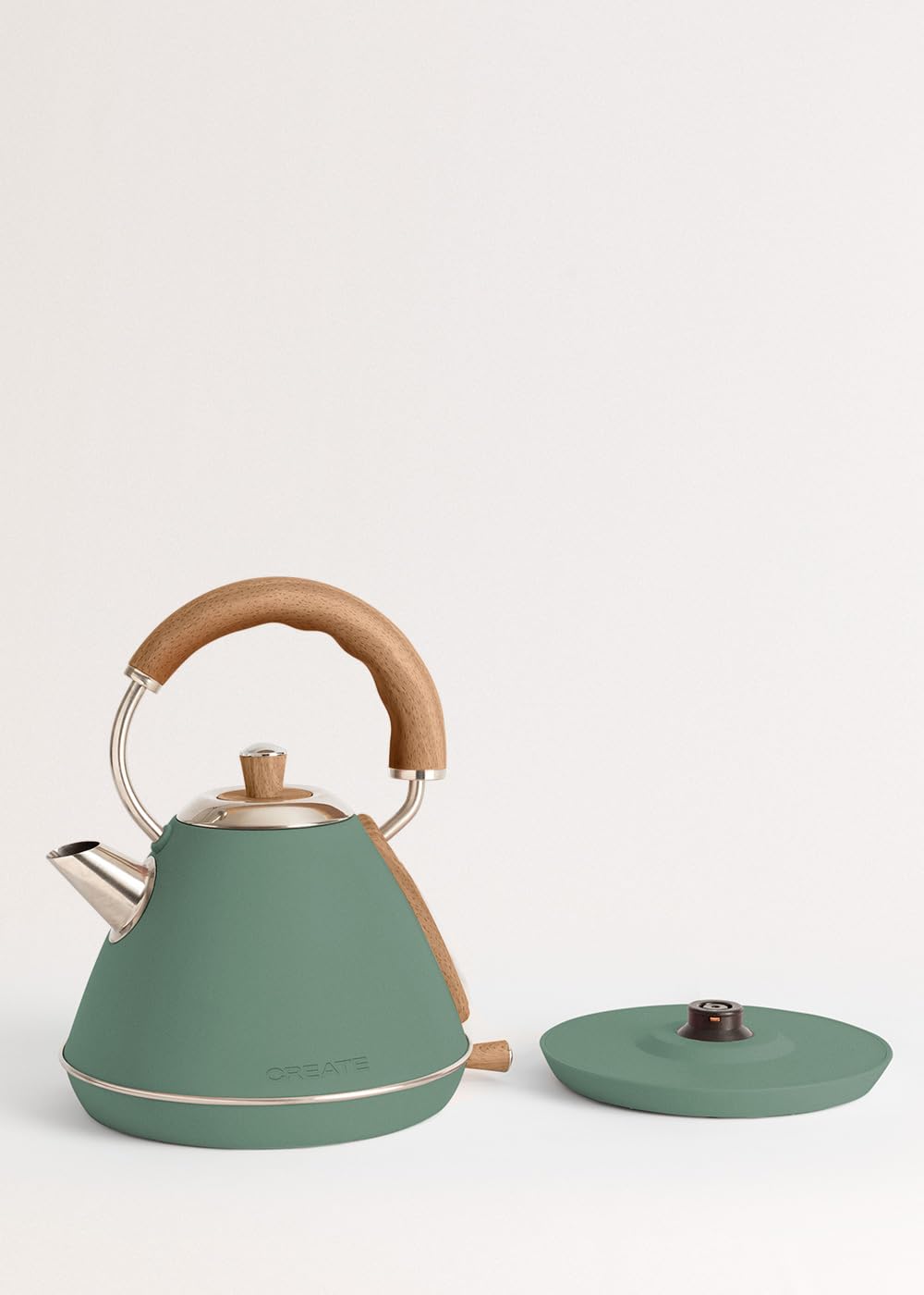 CREATE Pacco TOAST RETRO + CATENA RETRO M/Tostapane Green Sage con bollitore verde