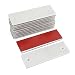 uxcell Universal Trailer Car White Reflective Warning Plate Adhesive Reflector 12PCS