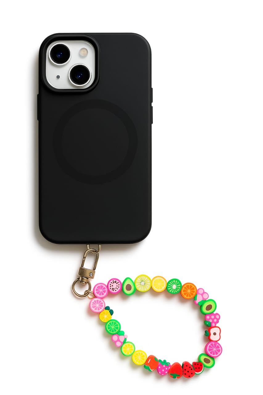 TRENDYBUG Premium Cute Fruit Beaded Phone Charm Strap – Colorful Wrist Strap Keychain, Anti-Lost Mobile Hand Strap for iPhone, Samsung & All Smartphones – Girls & Women Trendy Phone Accessories-image-34