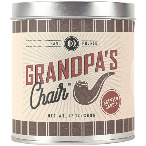 Grandpa's Chair Scented Candle Tin, 13 Ounces